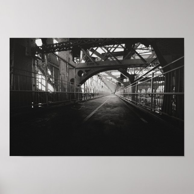 Williamsburg Bridge Architecture - New York City Poster (Vorne)