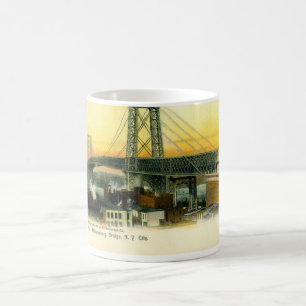 Williamsburg Bridge, New York City, 1905 Vintage a Kaffeetasse