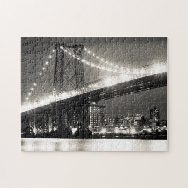 Williamsburg-Brücke in New York City nachts (Horizontal)
