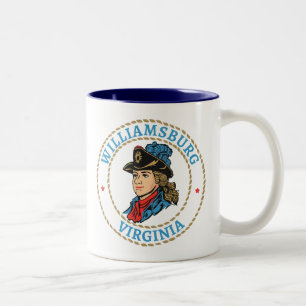 Williamsburg Virginia Colonial Zweifarbige Tasse
