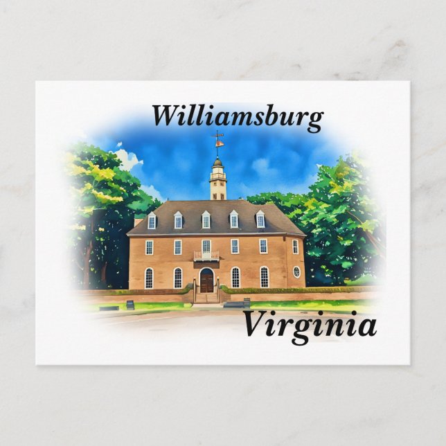 Williamsburg, Virginia Postkarte (Vorderseite)