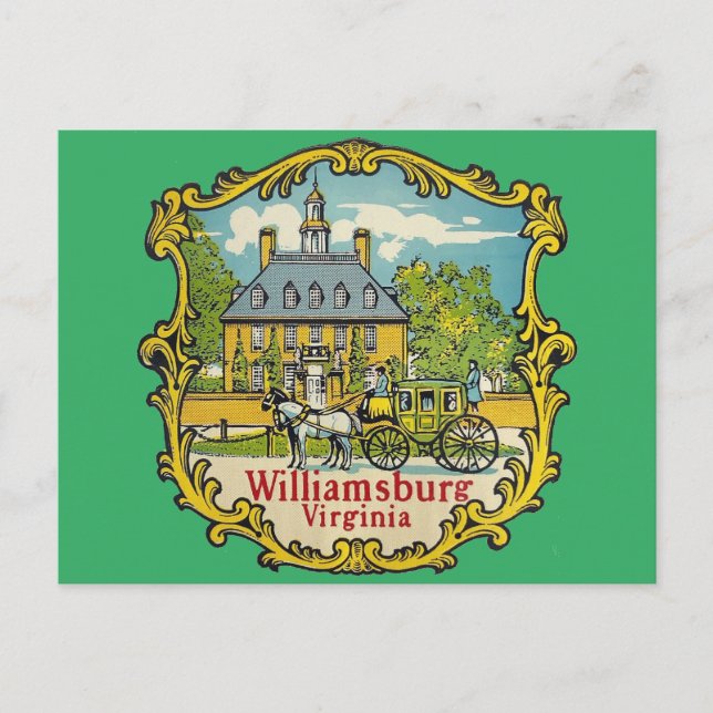 Williamsburg Virginia - Postkarte (Vorderseite)