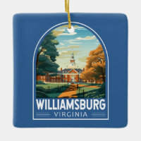 Williamsburg Virginia Reisen Kunst Vintag