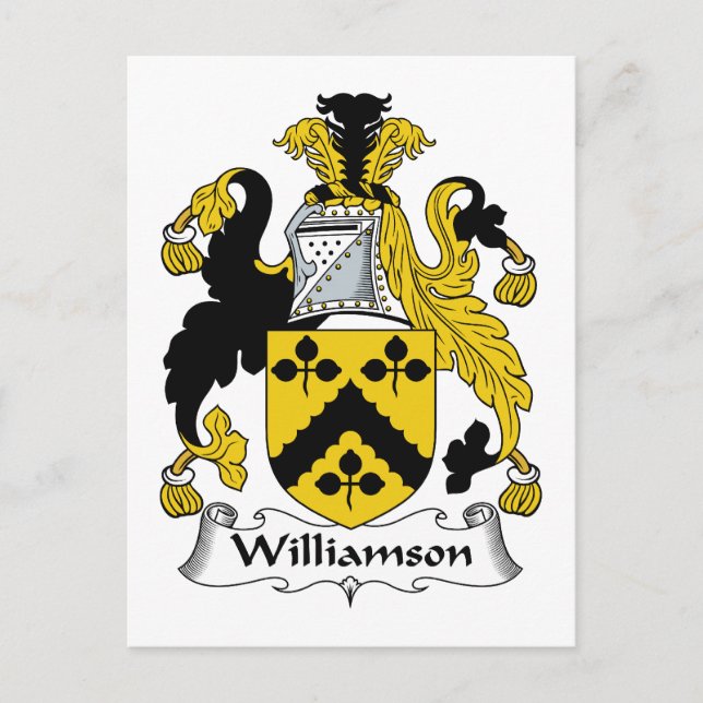 Williamson Familienwappen Postkarte (Vorderseite)