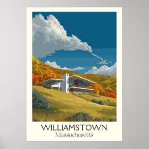 Williamstown MA Vintag Berkshire Valley Art Poster