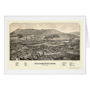 Williamstown, panoramische Karte MAs - 1889