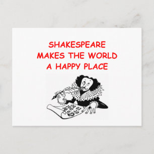 Willian Shakespeare Postkarte