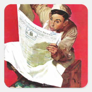 Willie Gillis auf K.P. Quadratischer Aufkleber