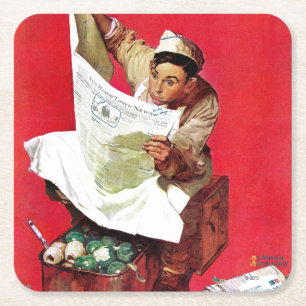 Willie Gillis auf K.P. Rechteckiger Pappuntersetzer