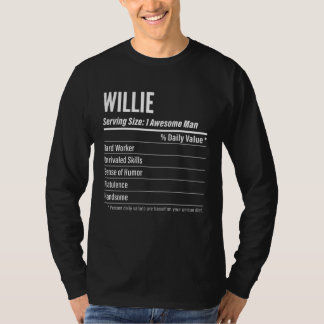 Willie  Nutritional Facts Serving Size Calories T-Shirt
