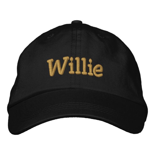 Willie Personalisiert Baseball Cap / Hat Bestickte Baseballkappe (Vorderseite)