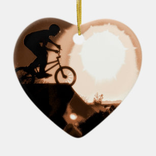 WillieBMX die warme Erdherz-Verzierung Keramik Ornament