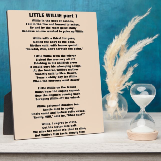 WILLIEN POEM Teil 1 Fotoplatte (Seite)