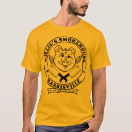 WILLIES CLEVER LOGO HARRISVILLE BLACK T-Shirt