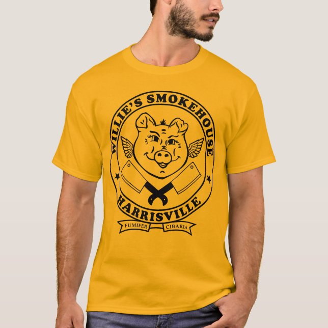 WILLIES CLEVER LOGO HARRISVILLE BLACK T-Shirt (Vorderseite)