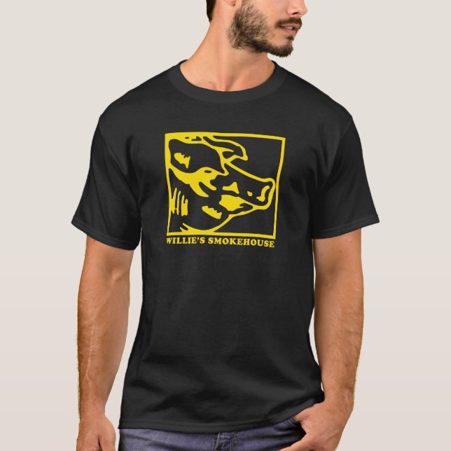 WILLIES RAUCHEHOUSE GOLD PIGG T-Shirt (Vorderseite)