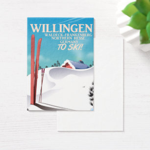 Willingen Skifahrplakat.
