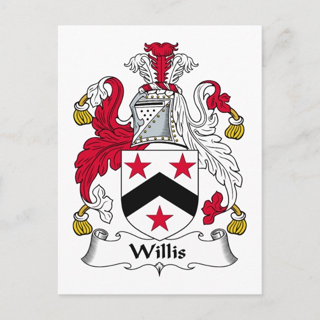 Willis Family Crest Postkarte (Vorderseite)