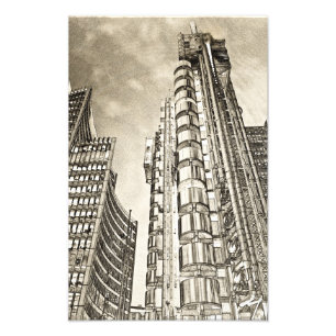Willis Gruppe und Lloyd von London Fotodruck