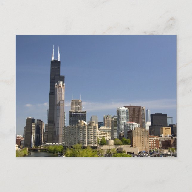 Willis Tower, früher als der "Sears Tower" bekannt Postkarte (Vorderseite)
