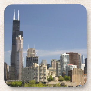 Willis Tower, früher bekannt als der Sears Tower Getränkeuntersetzer