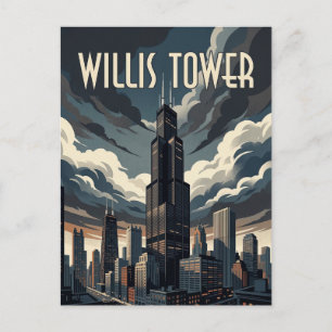 Willis Tower Postkarte