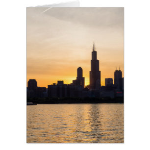 Willis Tower Sunset Silhouette