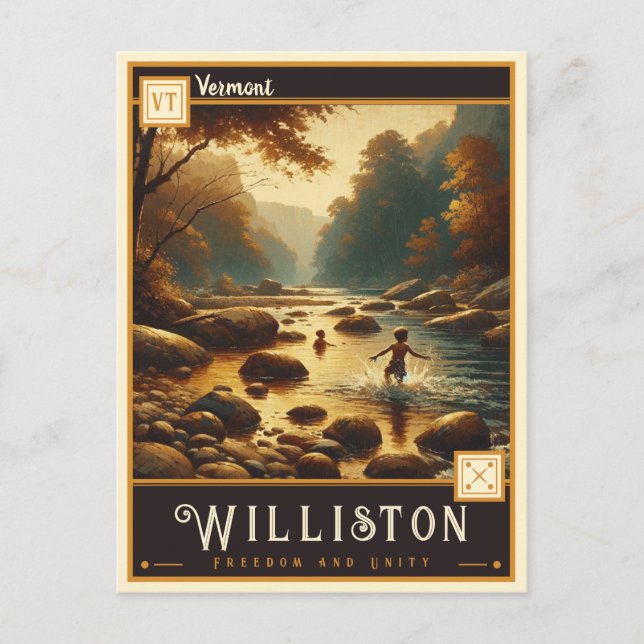 Williston, Vermont | Vintage Postkarte (Vorderseite)
