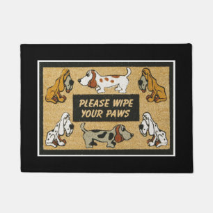 Willkommen 18" x 24" Door Mat/Hunde Fußmatte