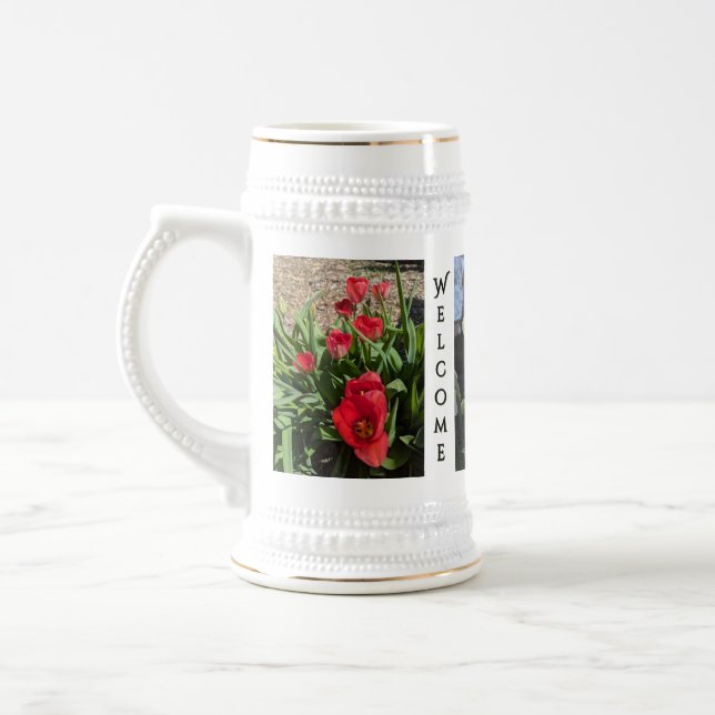 Willkommen 2026 Stein von RoseWrites Bierglas (Links)