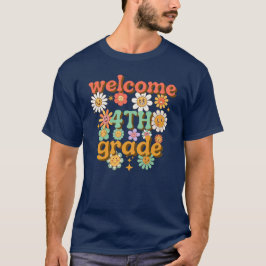 WILLKOMMEN 4. KLASSE ZURÜCK IN DIE SCHULE ERSTER T-Shirt