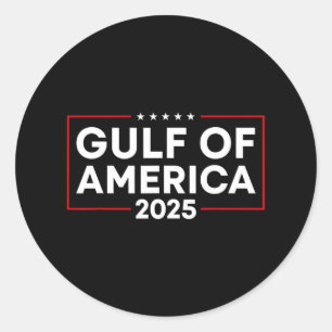 Willkommen am Golf von Amerika - Golf von Amerika Runder Aufkleber