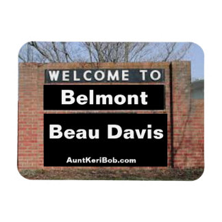 WILLKOMMEN AN Belmont Beau Davis Flexible Magnet