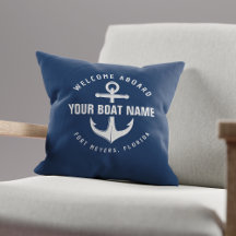 Willkommen an Bord der Marine Blue Nautical Anchor