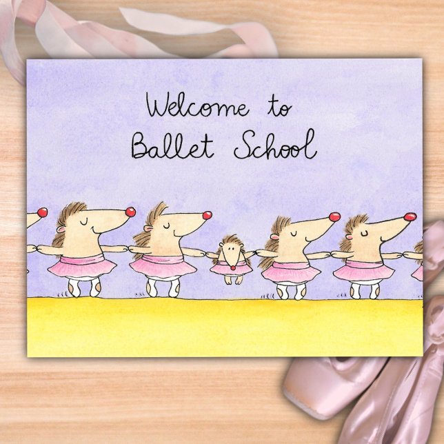 Willkommen an der Ballettschule Postkarte (Von Creator hochgeladen)