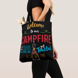 Willkommen an unserem Lagerfeuer Tasche