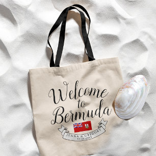 Willkommen auf Bermuda HOCHZEIT IN URLAUBSORT Tragetasche