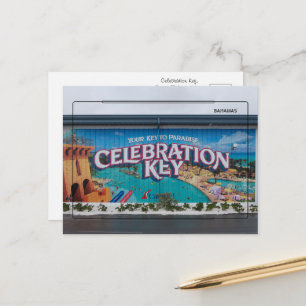Willkommen auf Celebration Key, Grand Bahama Islan Postkarte