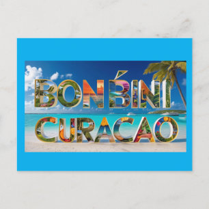 Willkommen auf Curacao Postkarte