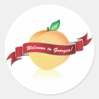 Willkommen auf dem Aufkleber für Georgien