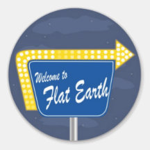 Willkommen auf dem Flat Earth Sticker
