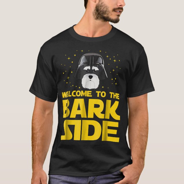 Willkommen auf der Bark Seite des Miniaturschnauze T-Shirt (Vorderseite)