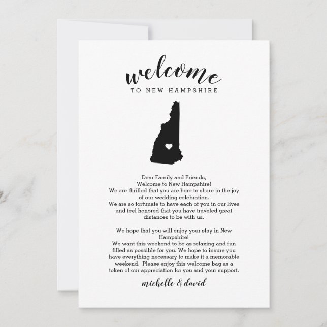 Willkommen auf der Reise zu New Hampshire Wedding  (Vorderseite)