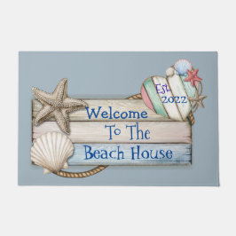 Willkommen auf der Strandhaus-Fußmatte Fußmatte