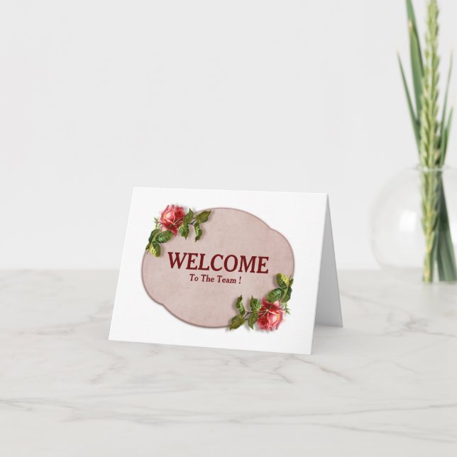 Willkommen auf der Teamkarte Karte (Vorderseite)