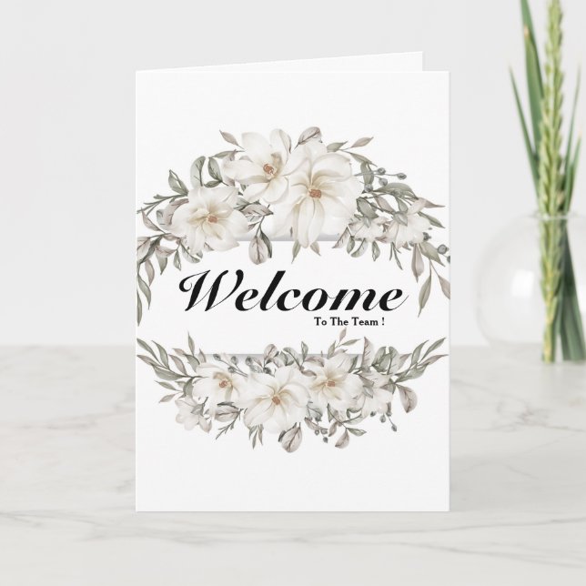 Willkommen auf der Teamkarte Karte (Vorderseite)