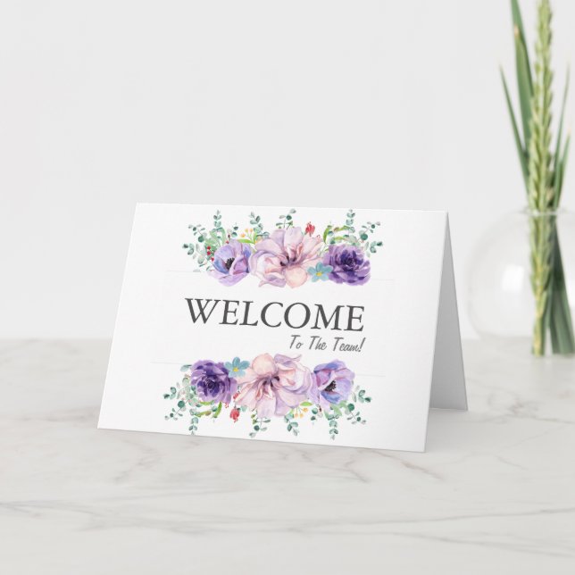 Willkommen auf der Teamkarte Karte (Vorderseite)