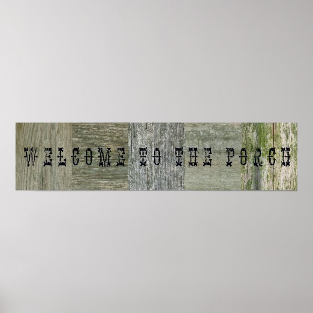 Willkommen auf der Veranda Poster (Vorne)