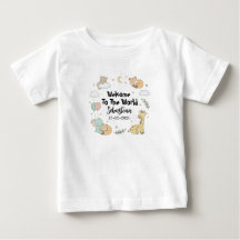 Willkommen auf der Welt Sebastian Baby T-Shirt