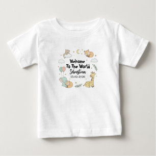 Willkommen auf der Welt Sebastian Baby T-Shirt